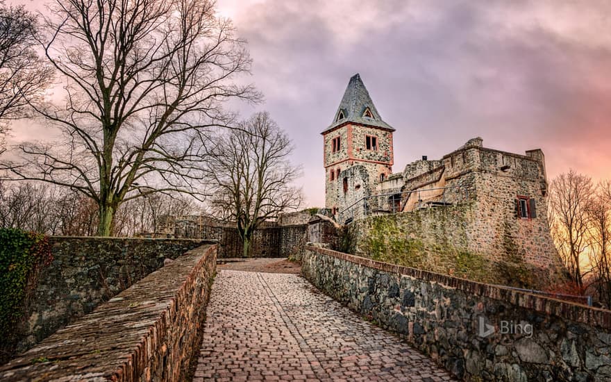 Castle Frankenstein in Darmstadt, Germany