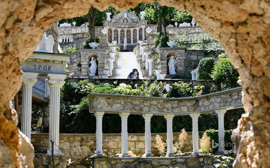 Baroque garden in Egloffstein, Bavaria, Germany