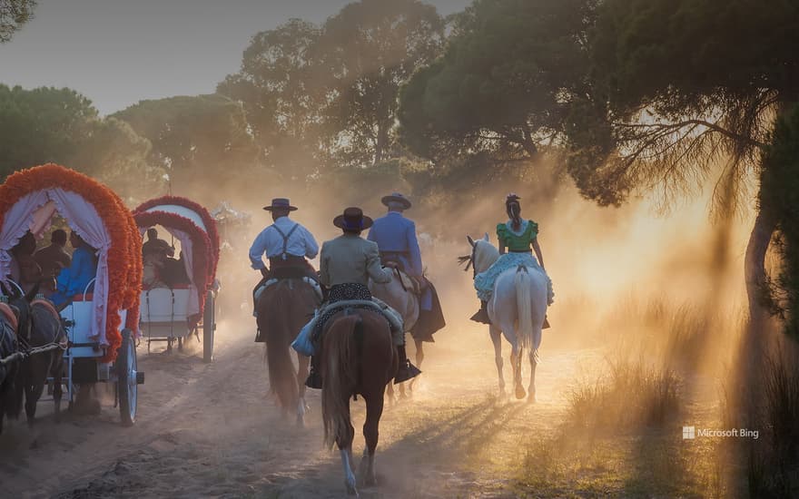 Pilgrimage of El Rocío, Huelva, Andalusia, Spain