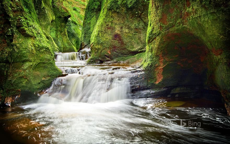 Finnich Glen in Stirlingshire, Scotland