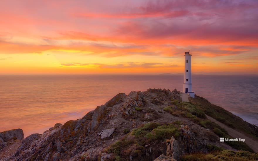 Lighthouse in Vigo, Galicia, Spain