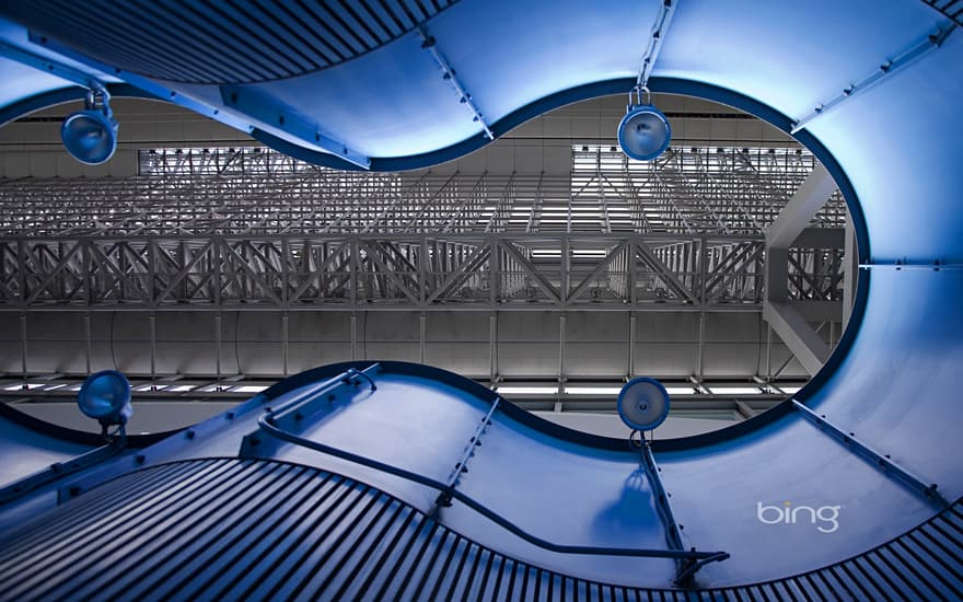 Ceiling detail at the entrance to Kyoto Station, Kyoto, Japan