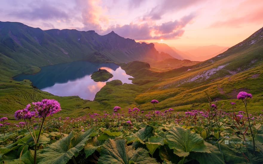 Lake Schrecksee, Allgäu Alps, Bavaria, Germany