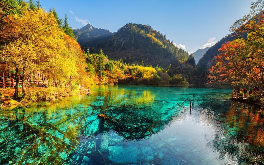 Wuhuahai, Aba Jiuzhaigou Tourist Attraction, Sichuan Province, China