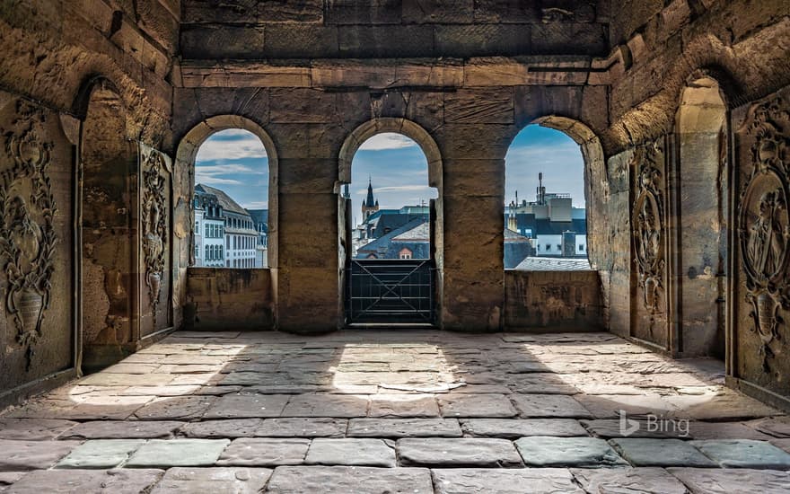 Inside the Porta Nigra, Trier, Rhineland-Palatinate