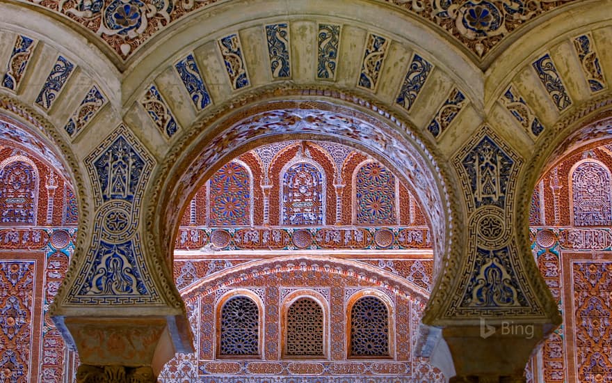 Ambassador's Hall in the Alcázar of Seville, Spain