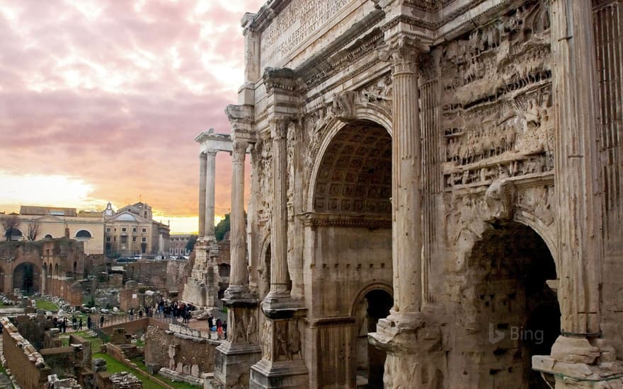 Arch of Septimius Severus in the Roman Forum