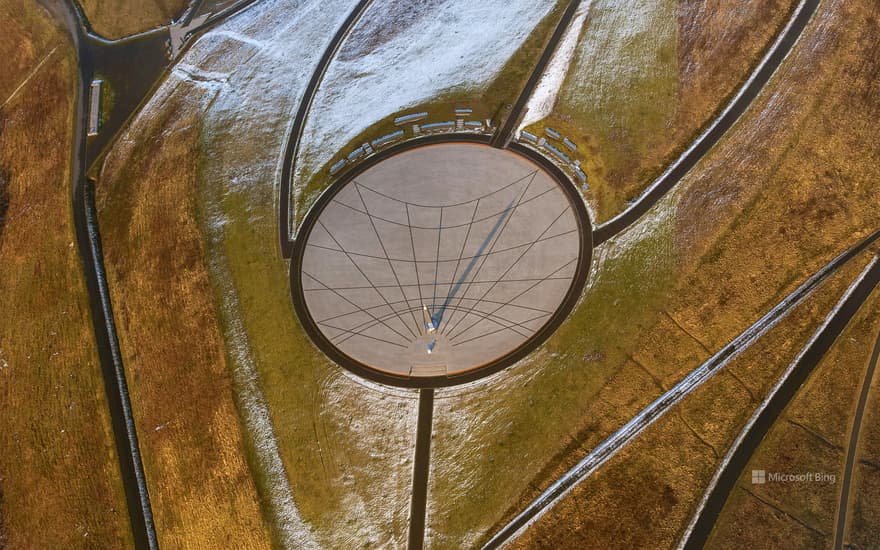 Sundial on the dump Hoheward, Herten, North Rhine-Westphalia