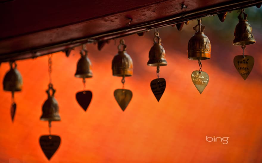 Temple bells and chimes, Chiang Mai, Thailand